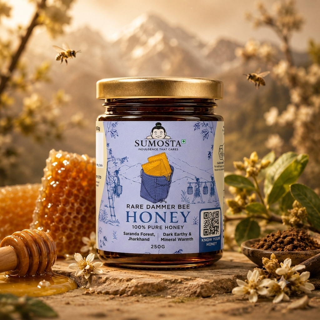 Rare Dammer Bee Honey Jar