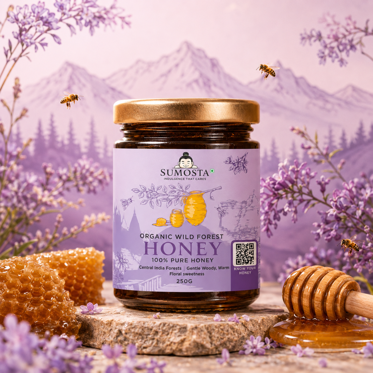 Organic Certified Wild Forest Honey Jar